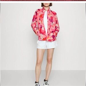 Athleta Run With It Lightweight Jacket Pink/Multi Size Medium